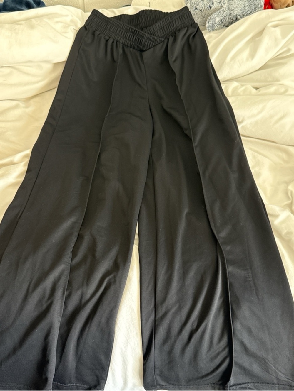 Amazon Women's Black Wide Leg Trousers